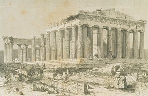 Il Partenone, Atene, negli anni 1860